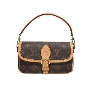 Louis Vuitton brown shoulder handbag Monogram diane